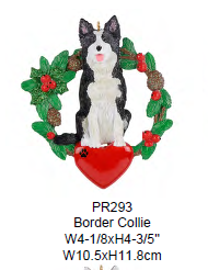 Dogs with Wreaths - Resin