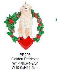 Dogs with Wreaths - Resin