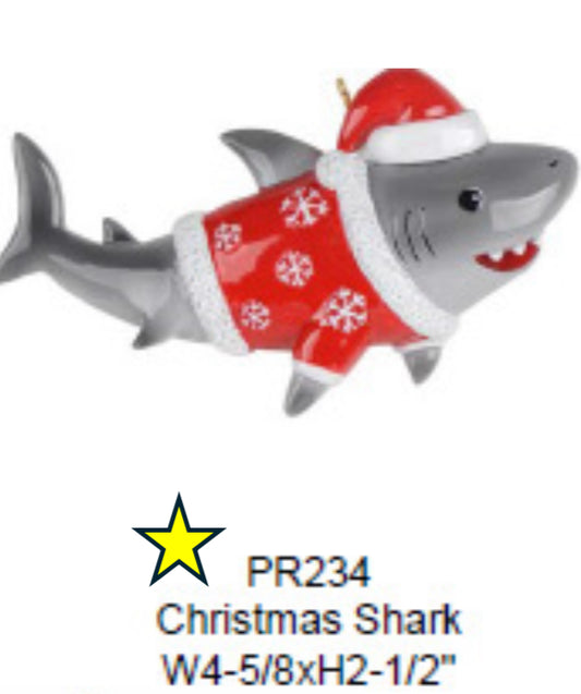 Christmas Shark *NEW - Resin