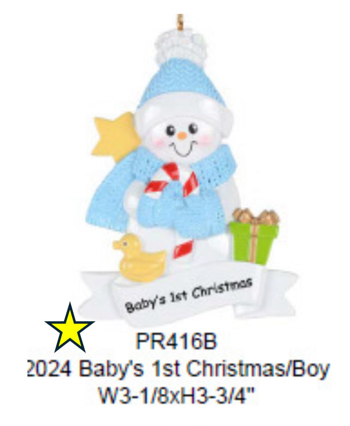 Baby's 1st Christmas *NEW - Resin