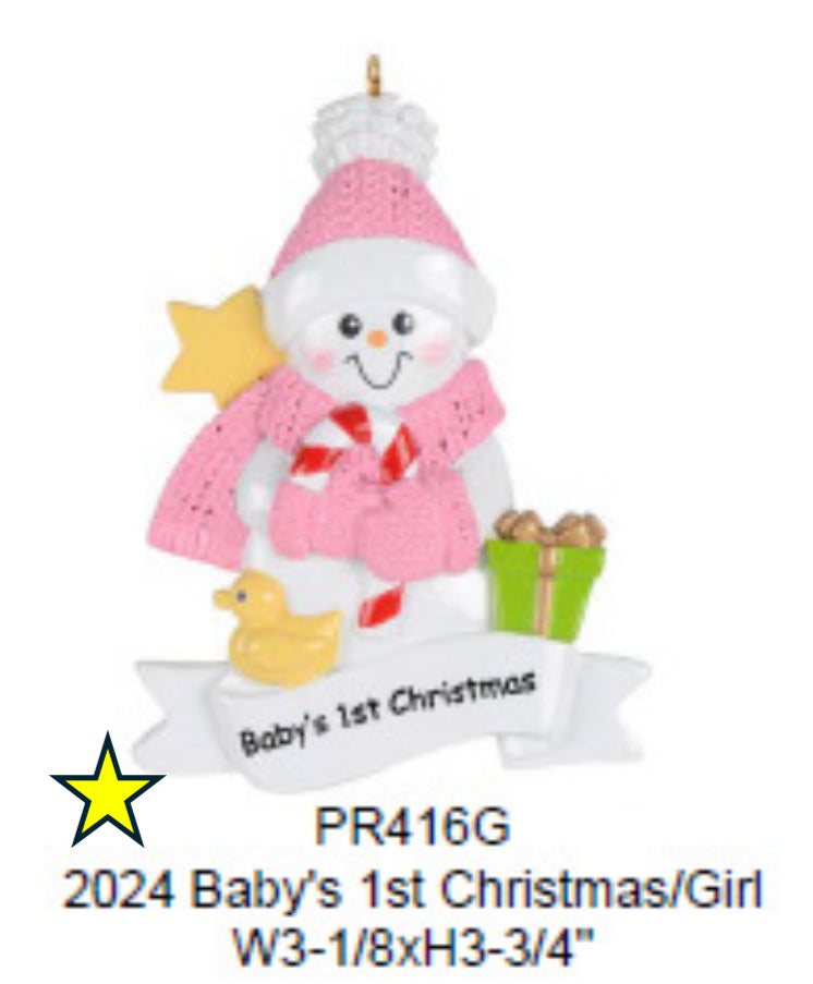 Baby's 1st Christmas *NEW - Resin