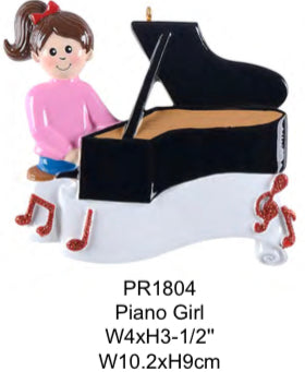 Piano girl or boy - Resin