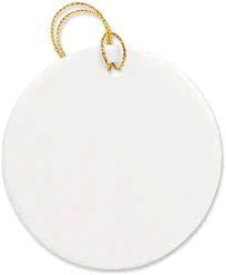 3” Round Ceramic Sublimation Ornament