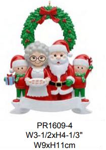 Santa & Mrs. Clause Family - Resin