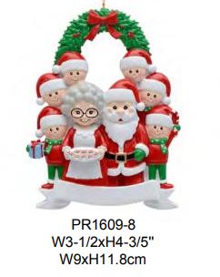 Santa & Mrs. Clause Family - Resin