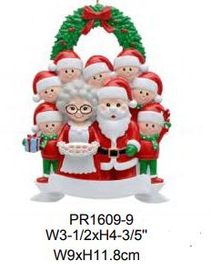 Santa & Mrs. Clause Family - Resin