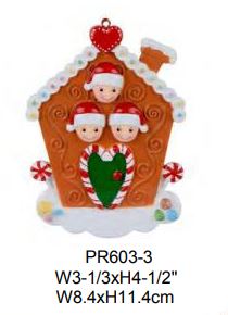 Gingerbread House Family - Resin