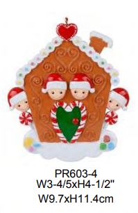 Gingerbread House Family - Resin