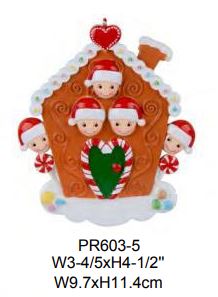 Gingerbread House Family - Resin